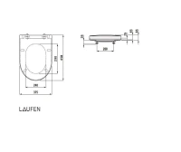 Крышка сиденье Laufen Sonar 8.9334.1.757.000.1 съемное, с микролифтом, цвет белый матовый - Gidratop.ru изображение