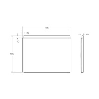 Боковая панель для акриловой ванны с крепежом CEZARES EM-F-80-SP-W37 - Gidratop.ru изображение