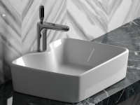 Умывальник чаша накладная прямоугольная Element 480x370x130мм - Gidratop.ru изображение