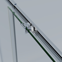 Душевой уголок Rapid-N VSS-3RN1010E10CL, (900-1000)x(900-1000), хром, стекло прозрачное - Gidratop.ru изображение