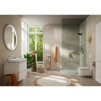 Смеситель для раковины Hansgrohe Tecturis S 73340700, с донным клапаном, цвет белый матовый - Gidratop.ru изображение
