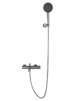 Смеситель для ванны с душем WONZON & WOGHAND STICK, Темный графит (WW-88639017-BGM) - Gidratop.ru изображение