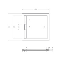 Поддон из искусственного мрамора CEZARES TRAY-AS-A-80-30-W - Gidratop.ru изображение