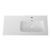 Керамическая раковина, чаша справа, CZR-8095-100-R, 1010x460x170 - Gidratop.ru изображение