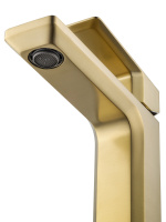 Смеситель для раковины WONZON & WOGHAND DIAMOND, Брашированное золото (WW-88139011-BG) - Gidratop.ru изображение