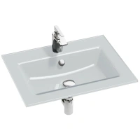 Раковина стеклянная Jacob Delafon Vox EB2105-DD1, 60 х 45 см, белая глянцевая - Gidratop.ru изображение