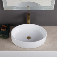 Раковина керамическая накладная, овальная BB1049 - Gidratop.ru изображение