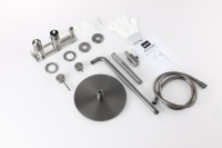 Душевая система ABBER Wasser Kreis 316 AF8118BGG скрытого монтажа без излива, оружейная сталь брашированная - Gidratop.ru изображение