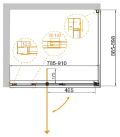 Душевой уголок CEZARES VARIANTE-AH-1-80/90-90-C-Cr - Gidratop.ru изображение