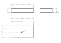Тумба под раковину ABBER Stein AS1612 подвесная, белая матовая - Gidratop.ru изображение