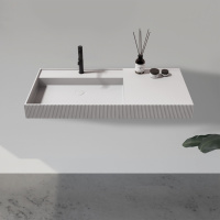 Раковина подвесная ABBER Stein AS2628 белая матовая - Gidratop.ru изображение