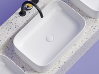 Умывальник чаша накладная прямоугольная Element 605x380x150мм - Gidratop.ru изображение