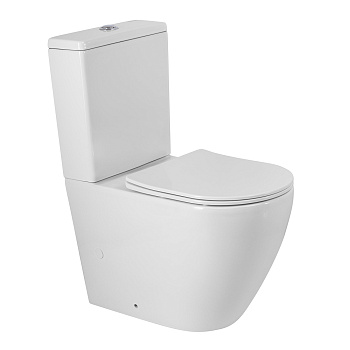 Унитаз-компакт безободковый BelBagno SFERA-R BB2141CPR/SC/BB2141T