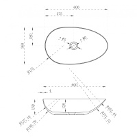 Раковина накладная ABBER Stein AS2615 белая матовая - Gidratop.ru изображение