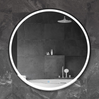 Зеркало в металлической раме, со встроенной подсветкой, сенсорным выключателем и подогревом CZR-SPC-CADRO-1000-LED-TCH-WARM, 12V, 220-240V, 1007x30 - Gidratop.ru изображение