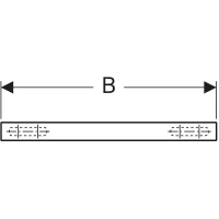 Полка Geberit iCon 840339000, 37 см, цвет платиновый - Gidratop.ru изображение