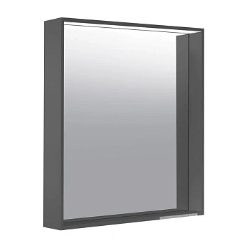 Зеркало Keuco Plan 33098112000, 65 см, с подсветкой и подогревом, лакированный алюминий, антрацит
