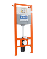 Комплект 2 в 1  Система инсталляции для унитазов BelBagno BB002-80  с кнопкой смыва BB007-PR-NERO.M - Gidratop.ru изображение