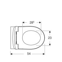 Подвесной унитаз Geberit Renova 500.801.00.1 безободковый, с сиденьем микролифт - Gidratop.ru изображение