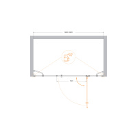 Душевая дверь CEZARES VERONA-W-B-13-40+60/30-C-Cr - Gidratop.ru изображение