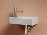 Умывальник подвесной прямоугольный (чаша справа, отверстие под смеситель слева) Element 407x217x100 - Gidratop.ru изображение