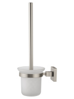 Туалетный ершик в комплекте WONZON & WOGHAND POLO, Брашированный никель (WW-8919-BN) - Gidratop.ru изображение