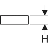 Полка Geberit iCon 840339000, 37 см, цвет платиновый - Gidratop.ru изображение