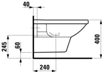 Биде Laufen Living 3043.1 подвесное - Gidratop.ru изображение