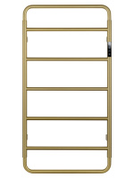 Полотенцесушитель электрический WONZON & WOGHAND WISMAR, Брашированное золото (WW-AL202-BG) - Gidratop.ru изображение