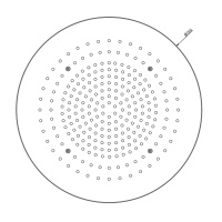 Gessi Colour накладная панель Oslash;500, цвет  Mirror Steel - Gidratop.ru изображение