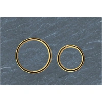 Клавиша смыва Geberit Sigma 115.652.JM.1 Type 21, сланец Mustang, латунь - Gidratop.ru изображение