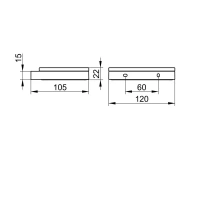 Мыльница Keuco Edition 11 11155059000, цвет никель шлифованный - Gidratop.ru изображение