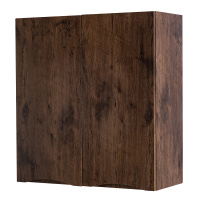 FLY-MARINO Шкаф подвесной с двумя распашными дверцами с доводчиками, двойной, Rovere Moro, 700x300x750, FLY-MARINO-700-2A-SC-RW-P - Gidratop.ru изображение