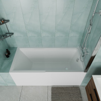 Ванна акриловая Vincea VBT-2G150-LG с ножками 1500*700*470, пристенная, цвет белый - Gidratop.ru изображение