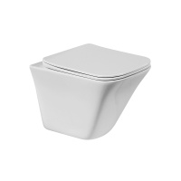 Унитаз подвесной безободковый BelBagno MARMI BB052CHR/BB052SC - Gidratop.ru изображение