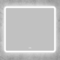 Зеркало с встроенным светильником, сенсорным выключателем и подогревом SPC-MAR-900-800-LED-TCH-WARM, 12W, 220-240V, 900x30x800 - Gidratop.ru изображение