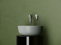 Раковина накладная круглая 356x356x135, цвет антрацит матовый - Gidratop.ru изображение