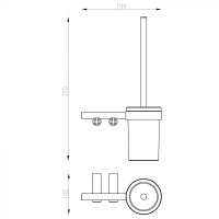 Щетка для туалета ABBER Osten 316 AA1832BST сталь брашированная - Gidratop.ru изображение