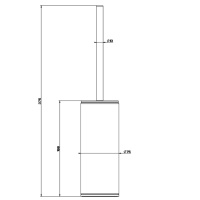 GESSI 316 ершик напольный, цвет: brushed black metal pvd - Gidratop.ru изображение