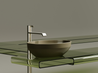 Умывальник чаша накладная овальная (цвет Капучино Матовый) Element 502x363x145мм - Gidratop.ru изображение