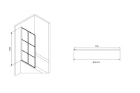 Шторка на ванну ABBER Immer Offen AG72080B - Gidratop.ru изображение