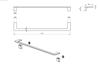 Полотенцедержатель WONZON & WOGHAND, Черный матовый (WW-V2101-MB) - Gidratop.ru изображение