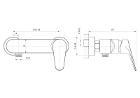Смеситель для душа WONZON & WOGHAND BALANCE, Хром (WW-054101-CR) - Gidratop.ru изображение
