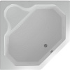 Акриловая ванна Aquatek Лира LIR150-0000032  с каркасом, слив-переливом, фронтальным экраном 148x148 см - Gidratop.ru изображение