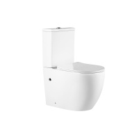 Унитаз-компакт Evo VT2-34 безободковый, белый, Geberit, ультратонкое сиденье soft-close, P-trap - Gidratop.ru изображение