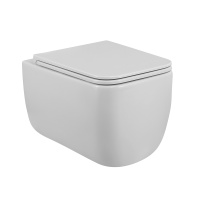 LUCE-TOR Унитаз подвесной безободковый с сиденьем дюропласт soft close, BB076CH-TOR/SC - Gidratop.ru изображение