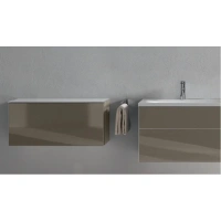 Тумба Keuco Royal Reflex 34010 140000 80 см подвесная, боковая, трюфель - Gidratop.ru изображение