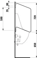 Перегородка Laufen Rion 8.4760.0.000.000.1 для писсуаров - Gidratop.ru изображение