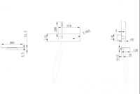 Смеситель ABBER Rund AF8731B для ванны скрытого монтажа, черный матовый - Gidratop.ru изображение