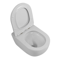 Унитаз подвесной безободковый с сиденьем CEZARES STREAM CZR-2426-TH-TOR/SC - Gidratop.ru изображение